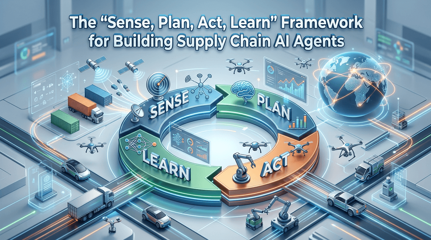 The Sense, Plan, Act, Learn Framework for Building Supply Chain AI Agents